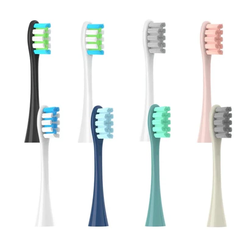 4 spare heads for Oclean X/ X PRO/ Z1/ F1/ One/ Air 2 /SE, DuPont soft bristles.