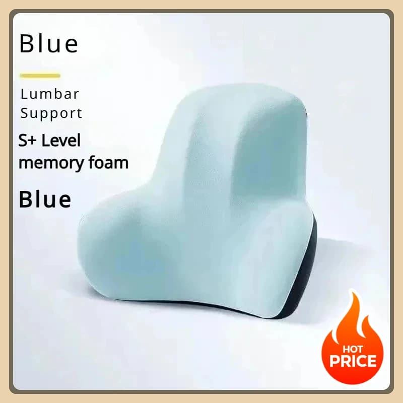 Cuscino Lombare Ortopedico in Memory Foam 2025, Supporto Schiena Migliorato per Casa, Ufficio, Auto e Gaming