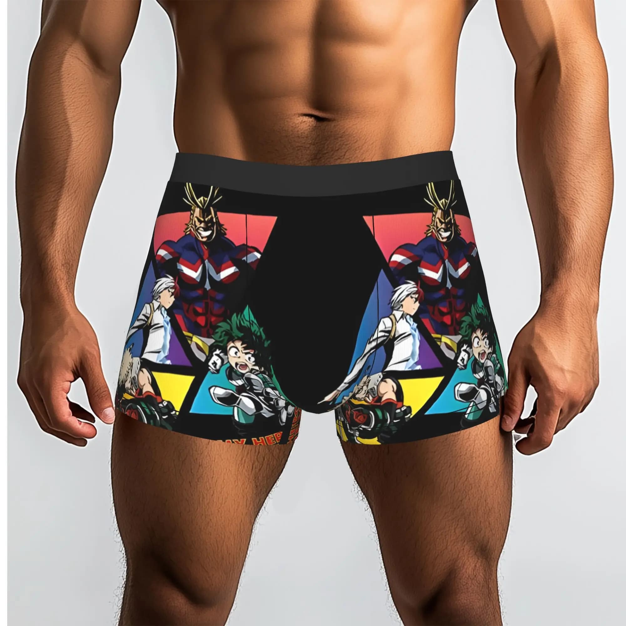 The Undefeated Squad Bandai My Hero Academia Mutande traspiranti Mutande da uomo Pantaloncini comodi Boxer Briefs