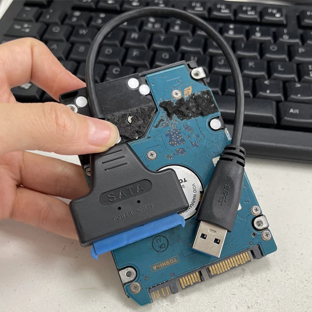 SATA To USB 3.0 Converter Cable Plug And Play External Hard Drive Adapter Cable Support for Windows Series for 2.5 Inch HDD SSD