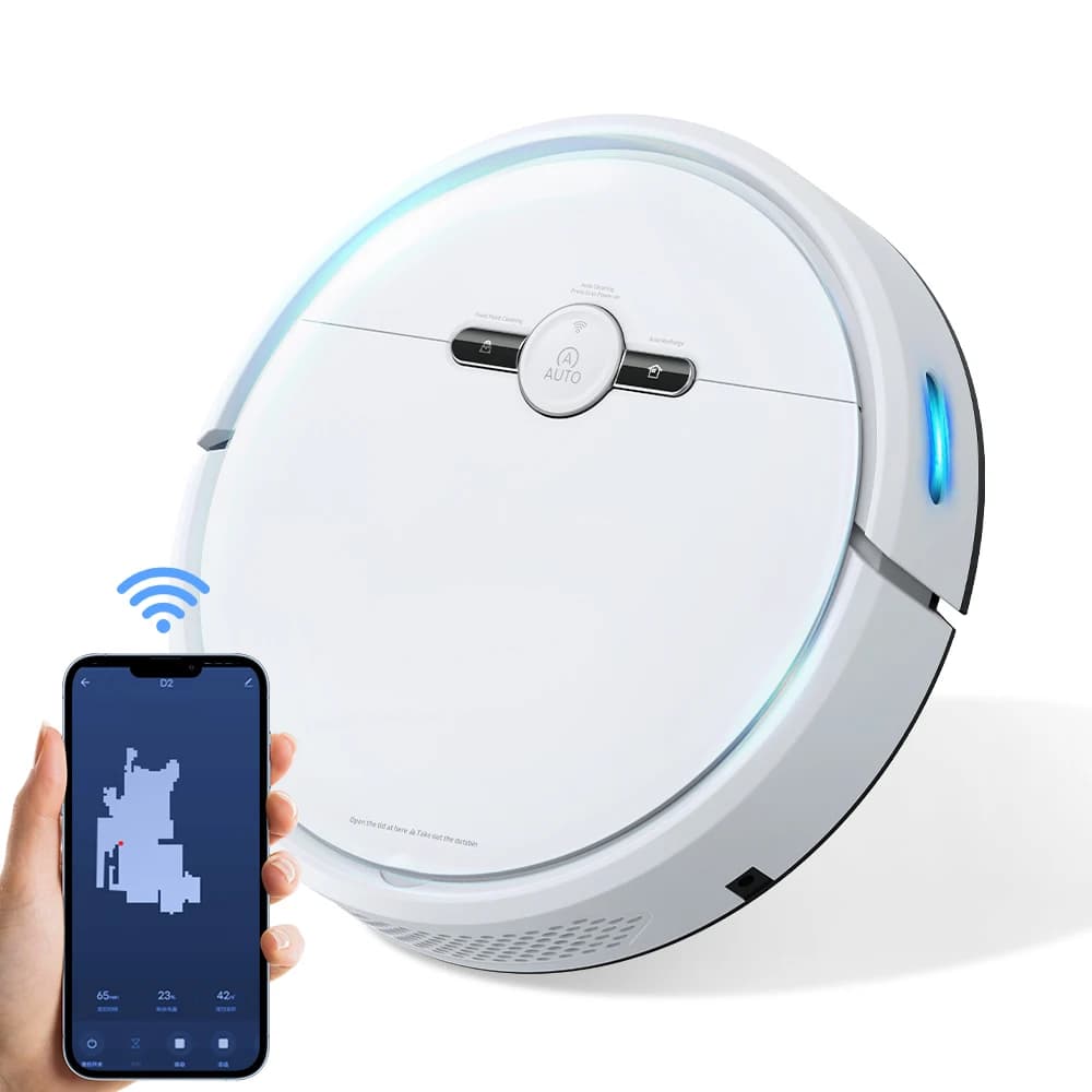 Robot Aspirapolvere con Filtro HEPA e Sistema di Evitamento Ostacoli