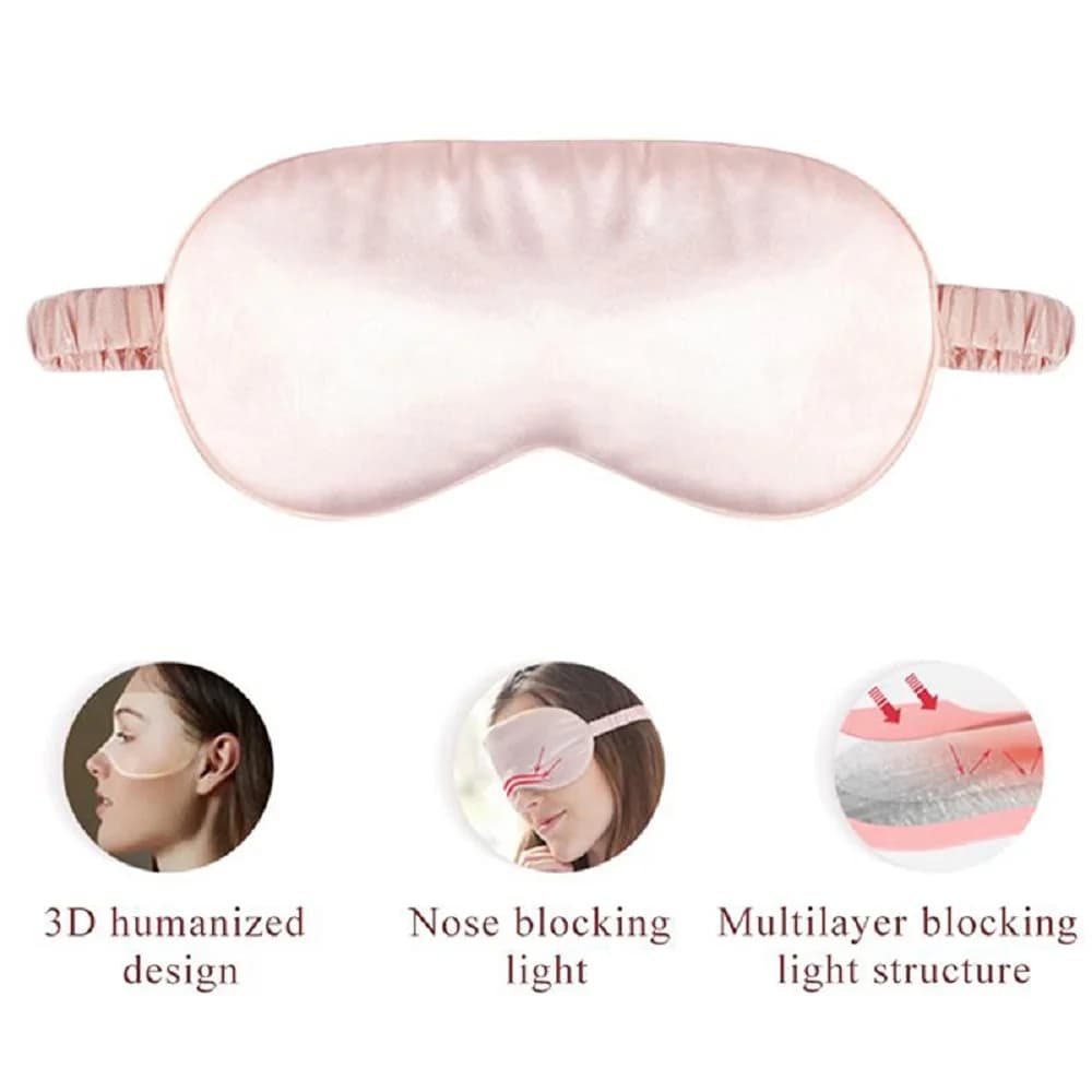 Imitated Silk Eye Patch Shading Sleep Eye Mask Eyepatch Travel Relax Cover Eyeshade Health Sleeping Shield Eye Care Tool