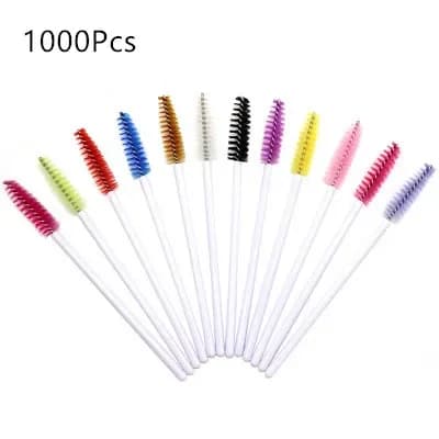 1000 pz Estensione Ciglia Usa E Getta Pennello Per Sopracciglia Mascara Bacchetta Applicatore Spooler Ciglia Pennelli Cosmetici Set strumenti di trucco