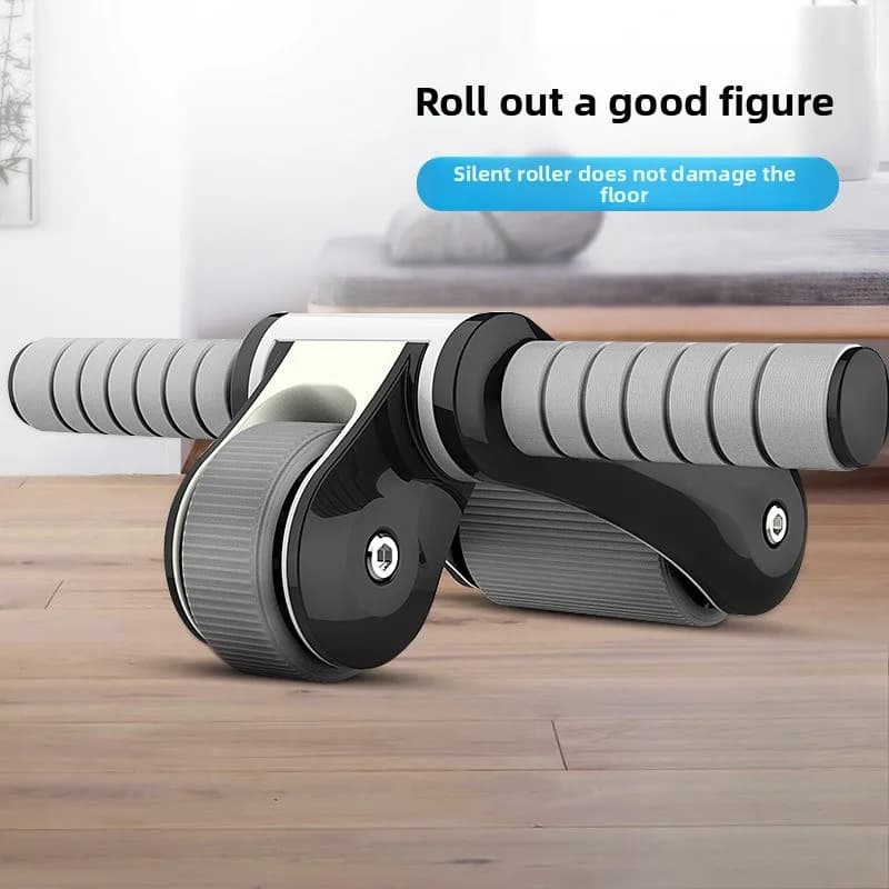 Abdominal Muscle Wheel Folding Household Abdominal Health Device with Double Wheel Bearings and Silent Rollers Ab Roller Fitness