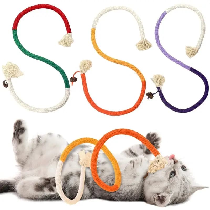 1Pc Celery Pets Cat Chew Rope, Cotton Chew Rope Toys for Cats, Catnip-Infused Organic Cotton Chew Rope Toys Cats