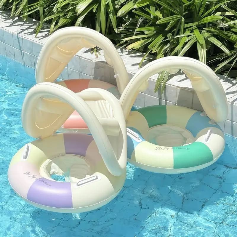 〔ODS13〕Outdoor Sport Inflatable Swimming Ring PVC Swim Circle Pool Float Seat Ring For Kid Swimming Circle Beach Water Play Equi