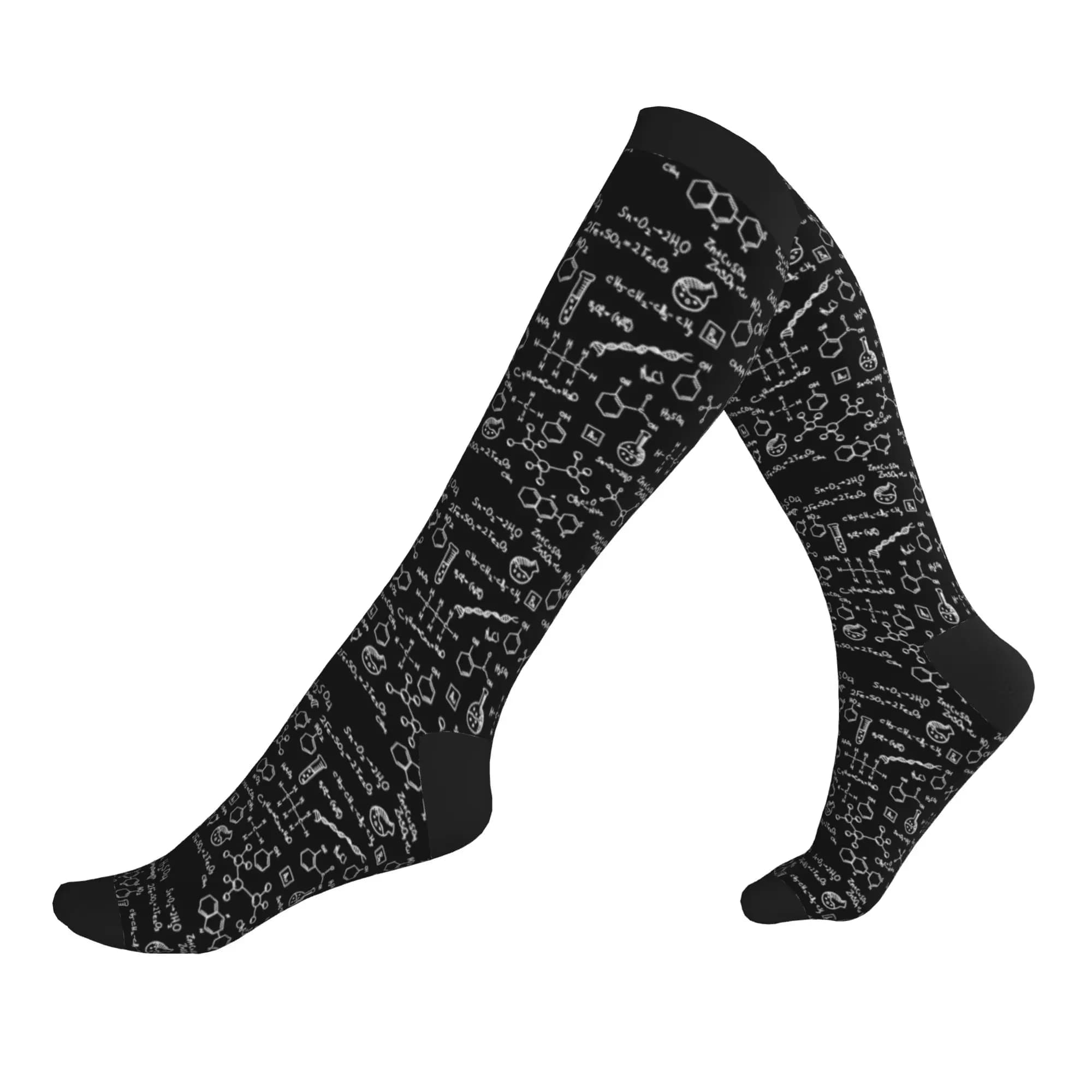 Physical Chemical Biological Sciences Mathematics Dress Socks Men Women Warm Fashion Sports Compression Socks