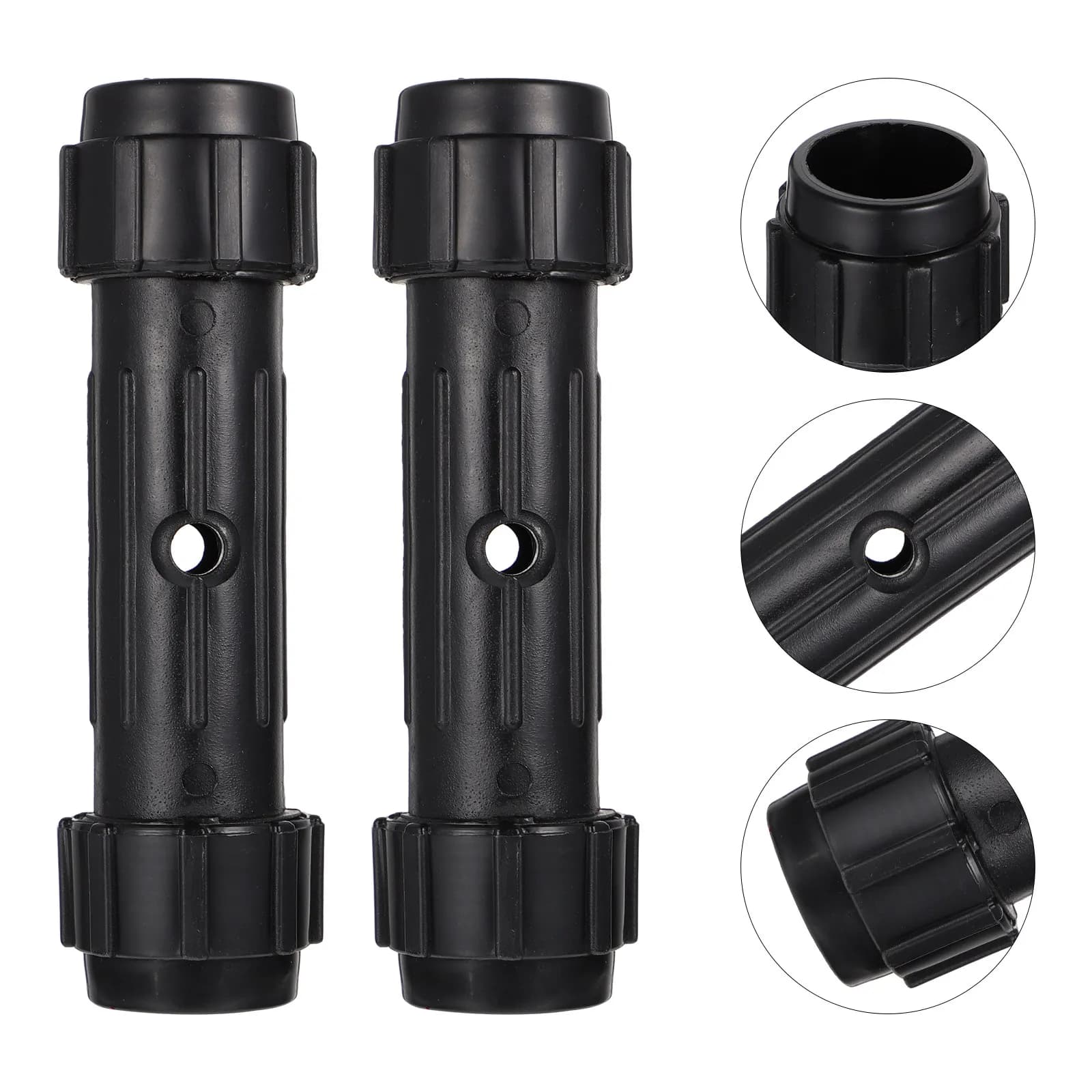 Connettori per pagaie da kayak (2 pezzi) - Design rinforzato, giunto per pagaia da barca, tubo in robusta plastica ABS per uso sportivo in canoa e rafting