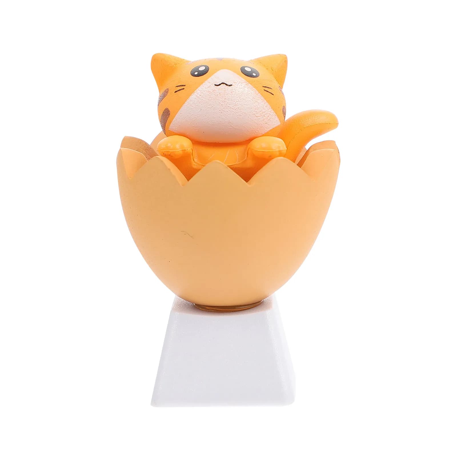 Set di copritasti per tastiera meccanica con profilo R4 a forma di gatto per giochi e ufficio, design adorabile, divertente, leggero e confortevole
