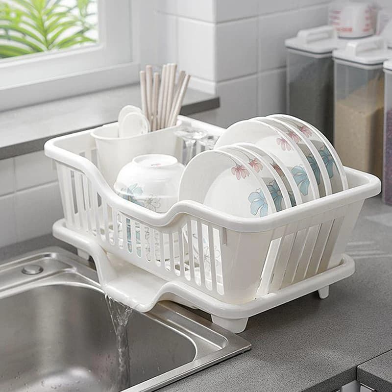 Kitchen drainage rack with bowls Support tools Plates Bacchette Bowls Cucchiai Stendino for plates