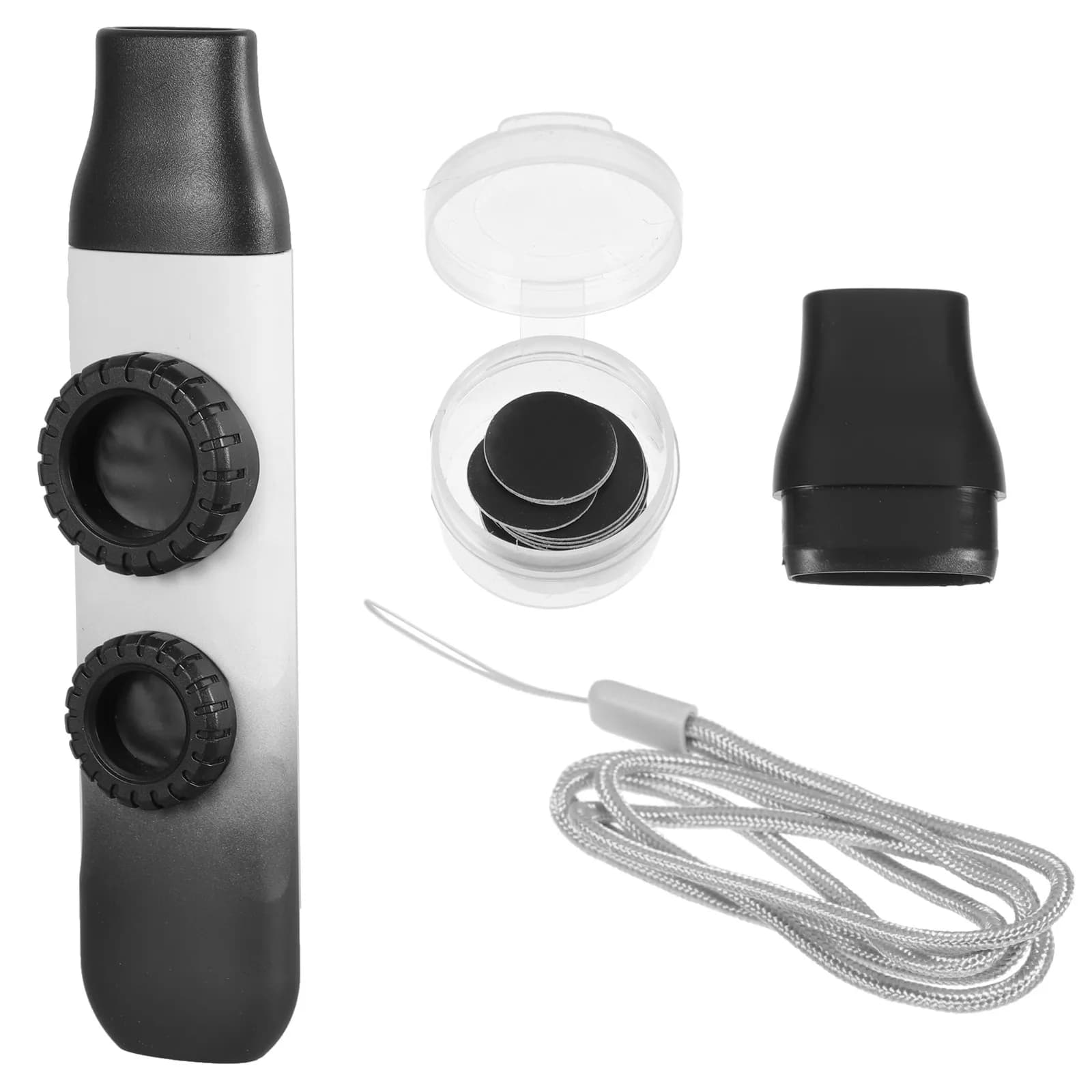 Set di 1 Kazoo a Doppio Foro, Strumento Musicale Portatile con Tono Regolabile, Partner per Chitarra e Ukulele, Leggero con Flauto