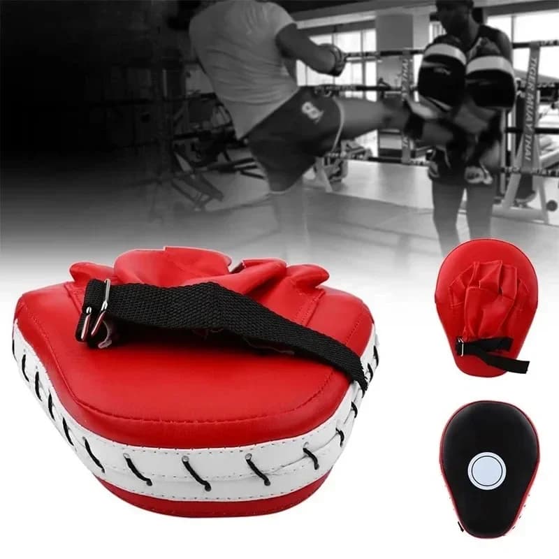 1/2 Pezzi Guanto da Boxe Curvo per Allenamento, Guanto da Pugilato in Pelle PU per Kickboxing, Muay Thai, Taekwondo