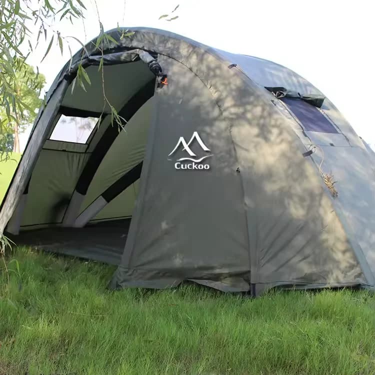 Tenda a cupola in tessuto Oxford a doppio strato per 2-3 persone Design gonfiabile automatico facile da montare per la pesca e il campeggio all'aperto