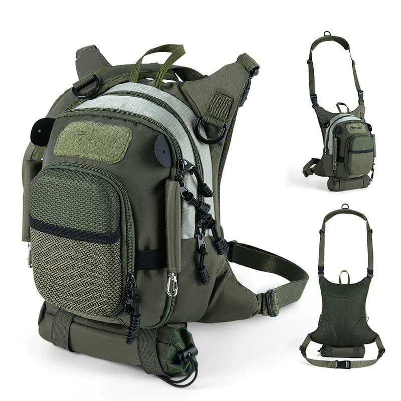 New Fly Fishing Chest Pack Lightweight Tackle Storage Bag Adjustable Waist Pack Fishing Gear Pouch