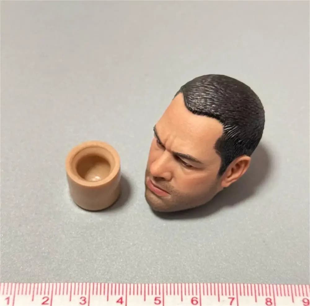 EASY&SIMPLE ES 26075 The Russian SOS Soldier Doll Head Sculpt Carving Sunglasses Gloved Hand For 12" DIY 1/6