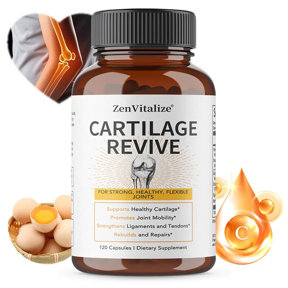 Integratore per il Rigenerazione della Cartilagine e il Supporto Articolare per Uomini e Donne con Collagene di Tipo II, D-Glucosamina, MSM, Vitamina D3, Vitamina C
