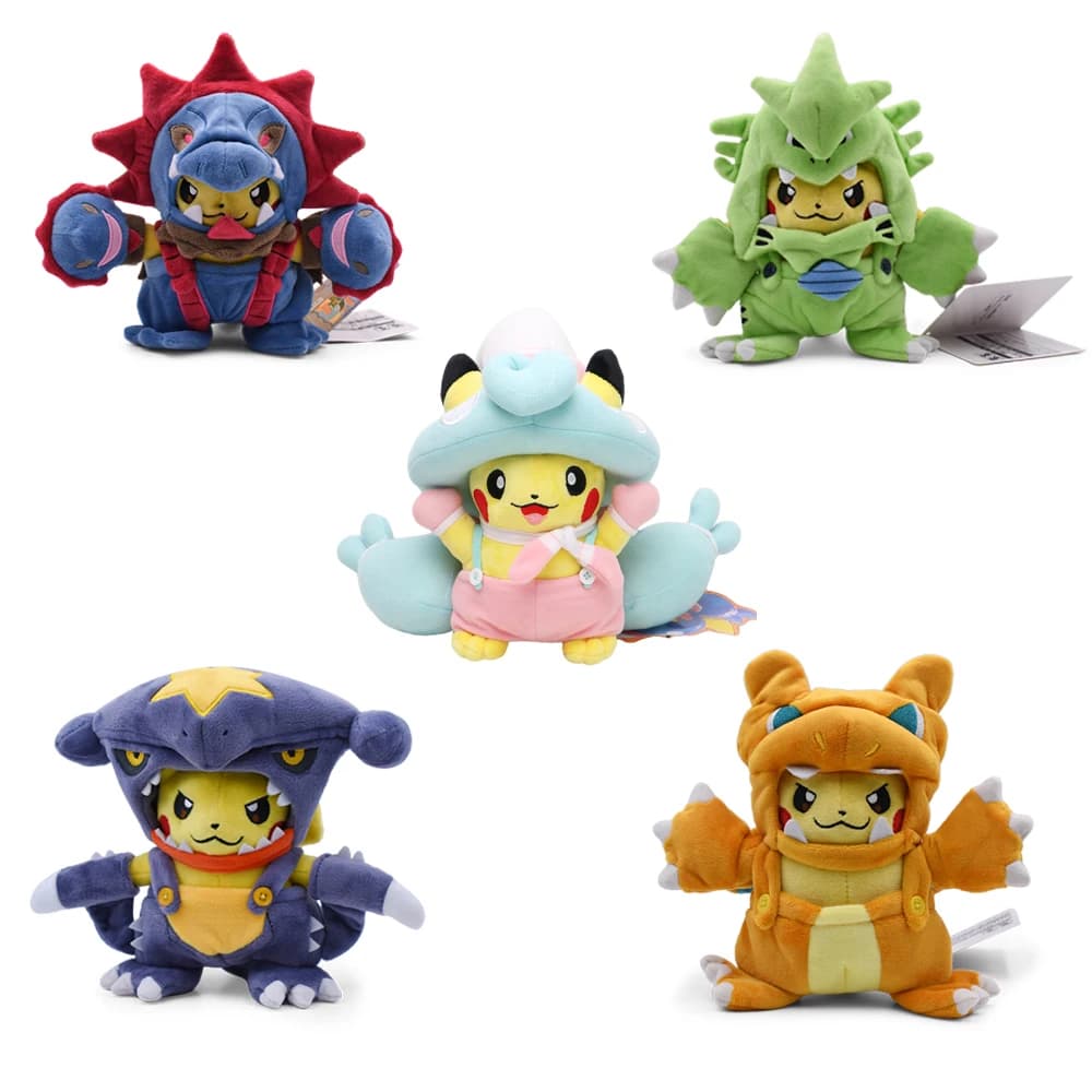 Cos Eevee Pikachu Cosplay Giocattoli di Peluche Charizard Peluche Lucario Peluche Bambola Peluche Simpatico Cartone Animato Regalo Del Fumetto 20-25 CM
