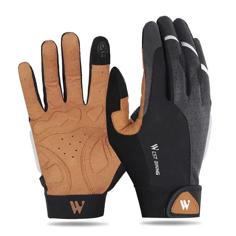 Cycling Gloves Whole toe Cycling Gloves Bicycle Sports Gloves, Camping Hiking Gloves for Motorcycles Spring Autumn Men's Slide