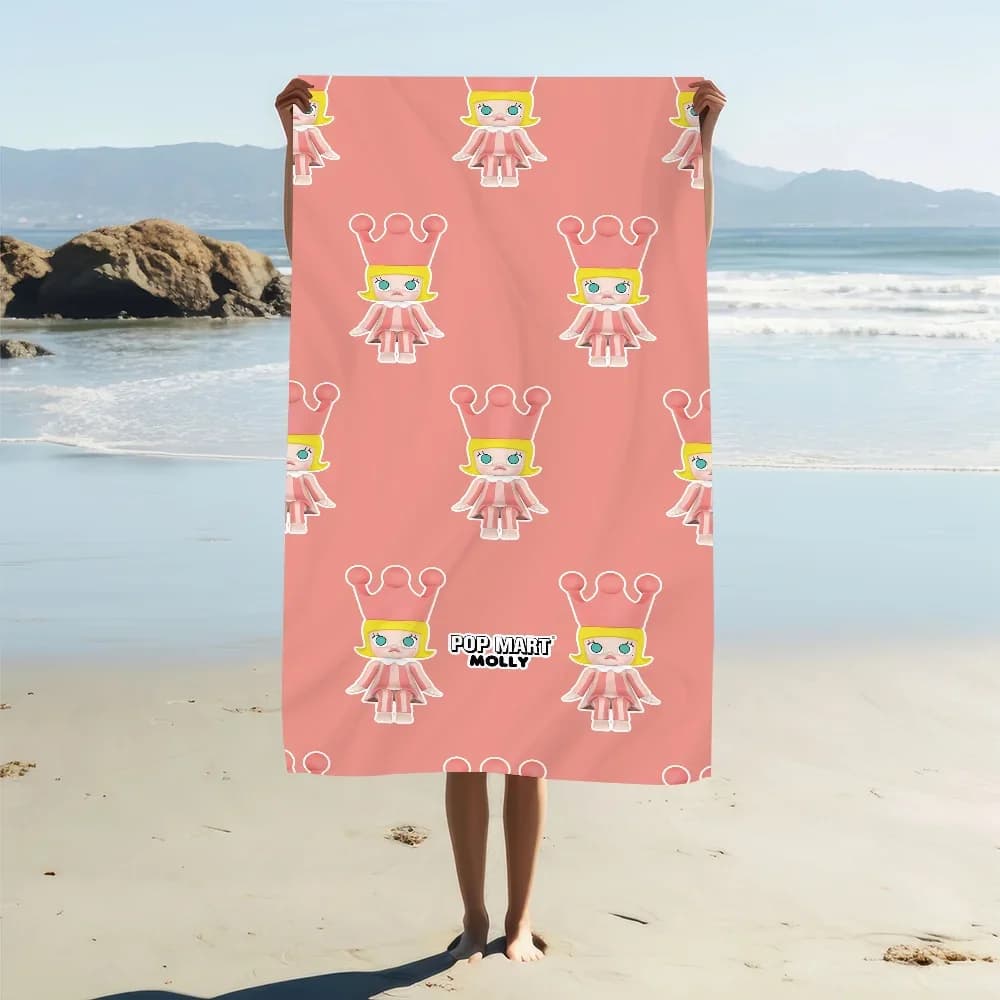 P-POP M-MART Asciugamano da piscina Asciugamano da spiaggia Portatile Quick Dry Sabbia da viaggio all'aperto Coperta da bagno Tappetino sottile Asciugamani da bagno