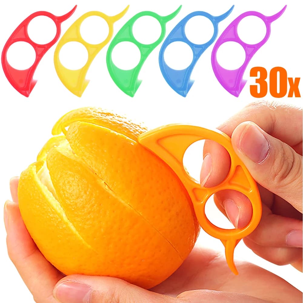 1-30 Pieces Multifunctional Creative Fruit peelers, Lemon and Orange Slicers, Easy Addition, Citrus Knife, Home Kitchen Gadget