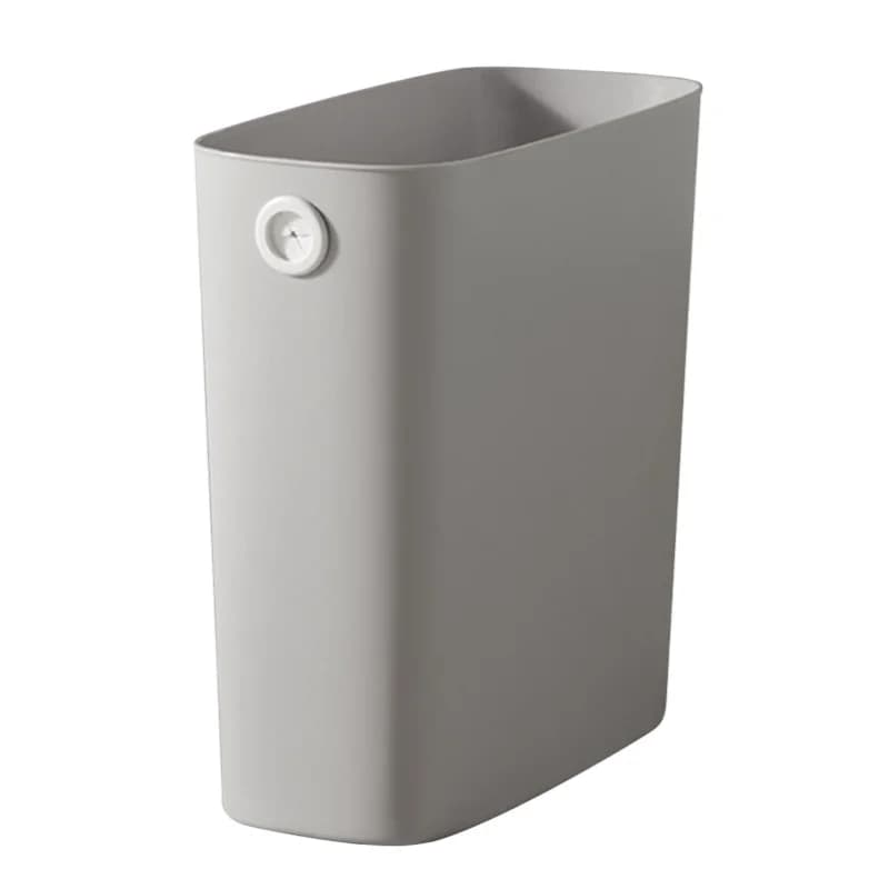 Piccolo cestino per rifiuti in plastica PP TPR, contenitore sottile con apertura superiore per bagno, ufficio, camera da letto, cucina (opzionale)