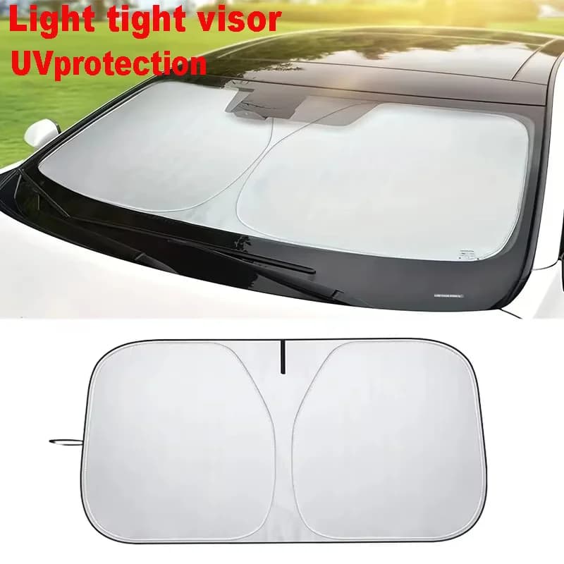 Parasole per finestrino anteriore per auto Protezione UV Ombra Protezione solare Parabrezza Visiera Copertura Tenda automatica Parasole Accessori Parti per auto