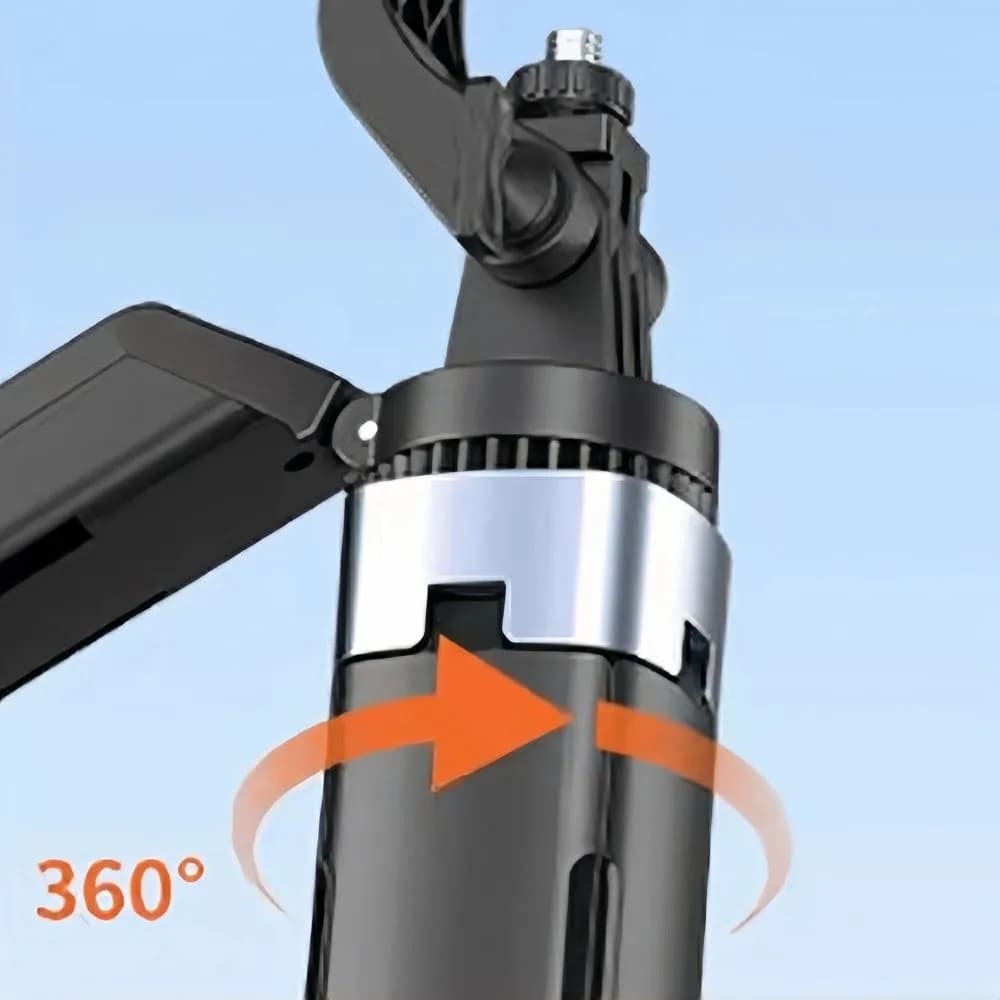Bastone selfie Bluetooth con treppiede Bastone selfie telescopico regolabile portatile Supporto per selfie stick allungabile leggero