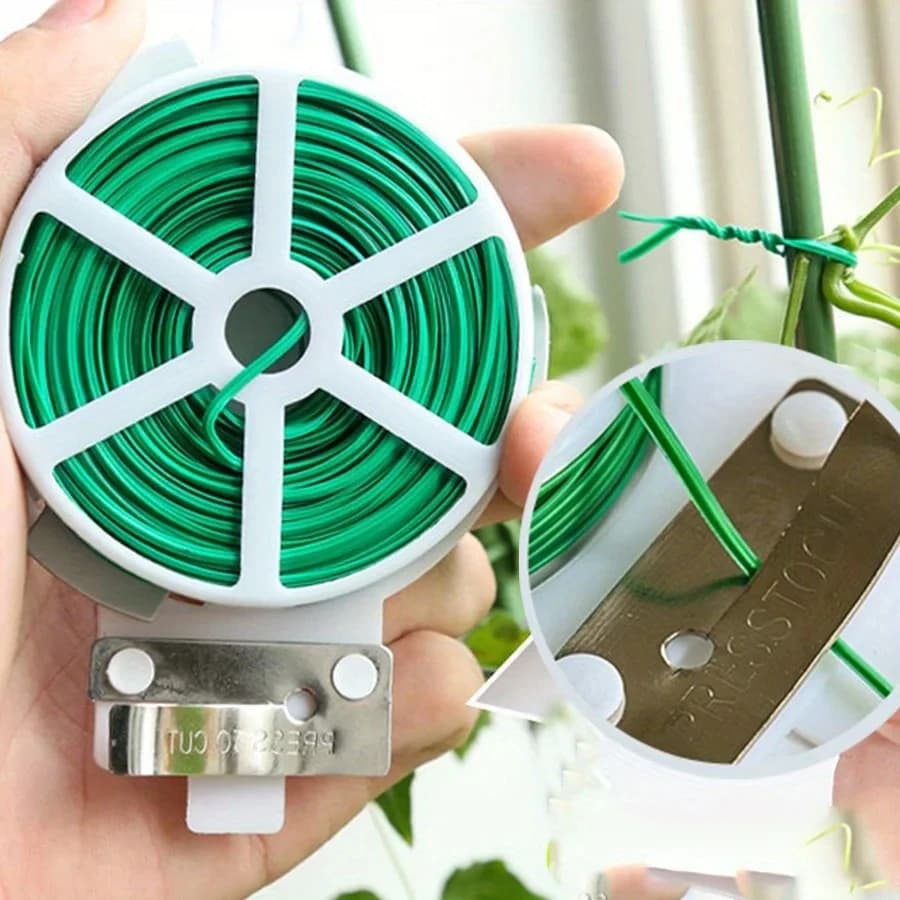 Garden Twist Ties Multifunctional Strapping Plant Climbing Reusable Self-cutting Iron Wire Cable Ties For Flower Plant Vines