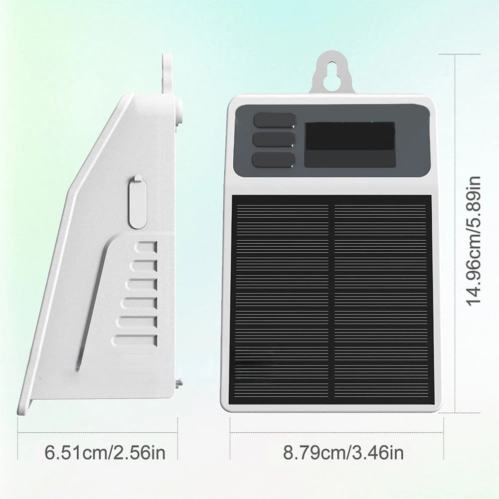 Sistema di irrigazione automatico intelligente ad energia solare con timer per 15 vasi, per la cura delle piante da interno ed esterno, con ricarica USB