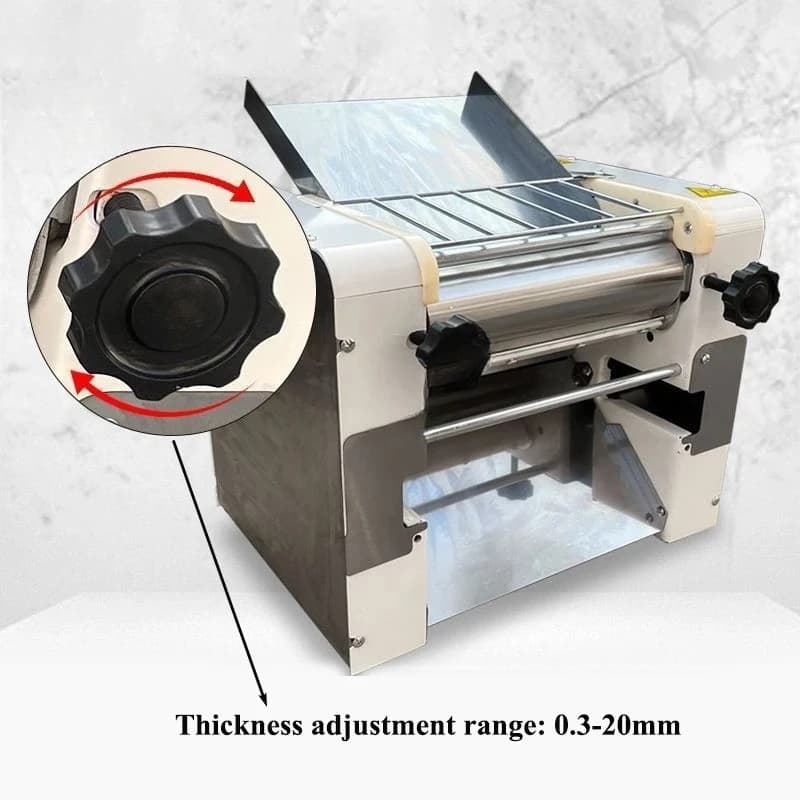 Macchina per pasta con pressa per impasto a rullo in acciaio inossidabile da 300 mm di larghezza 2200 W