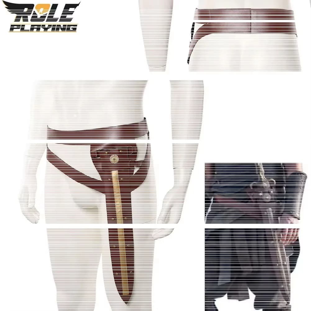 Odysseus Cosplay Belt Movie Odyssey Costume Accessories Props Men Fantasy Waistband Sheath Outfits Adult Halloween Carnival Suit