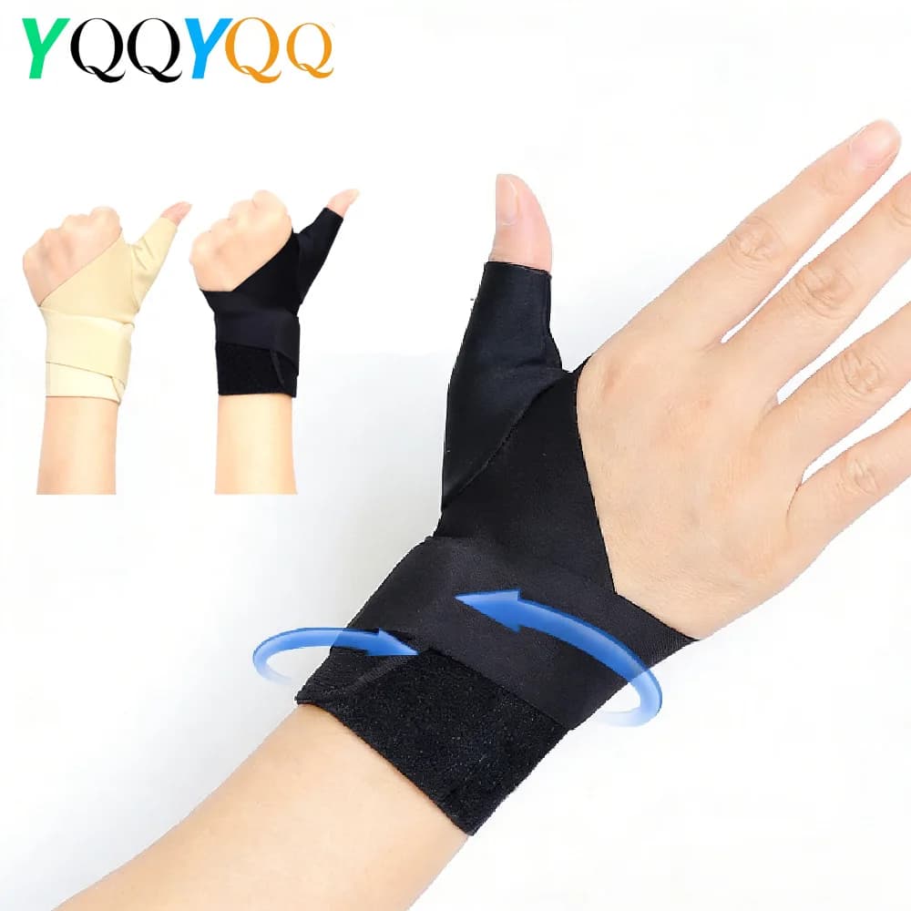 1 Pezzo Supporto per Polso con Sostegno per il Pollice per Sindrome del Tunnel Carpale, Fascia Compressiva per Polso per Digitazione, Lavoro d'Ufficio, Sport e Sonno