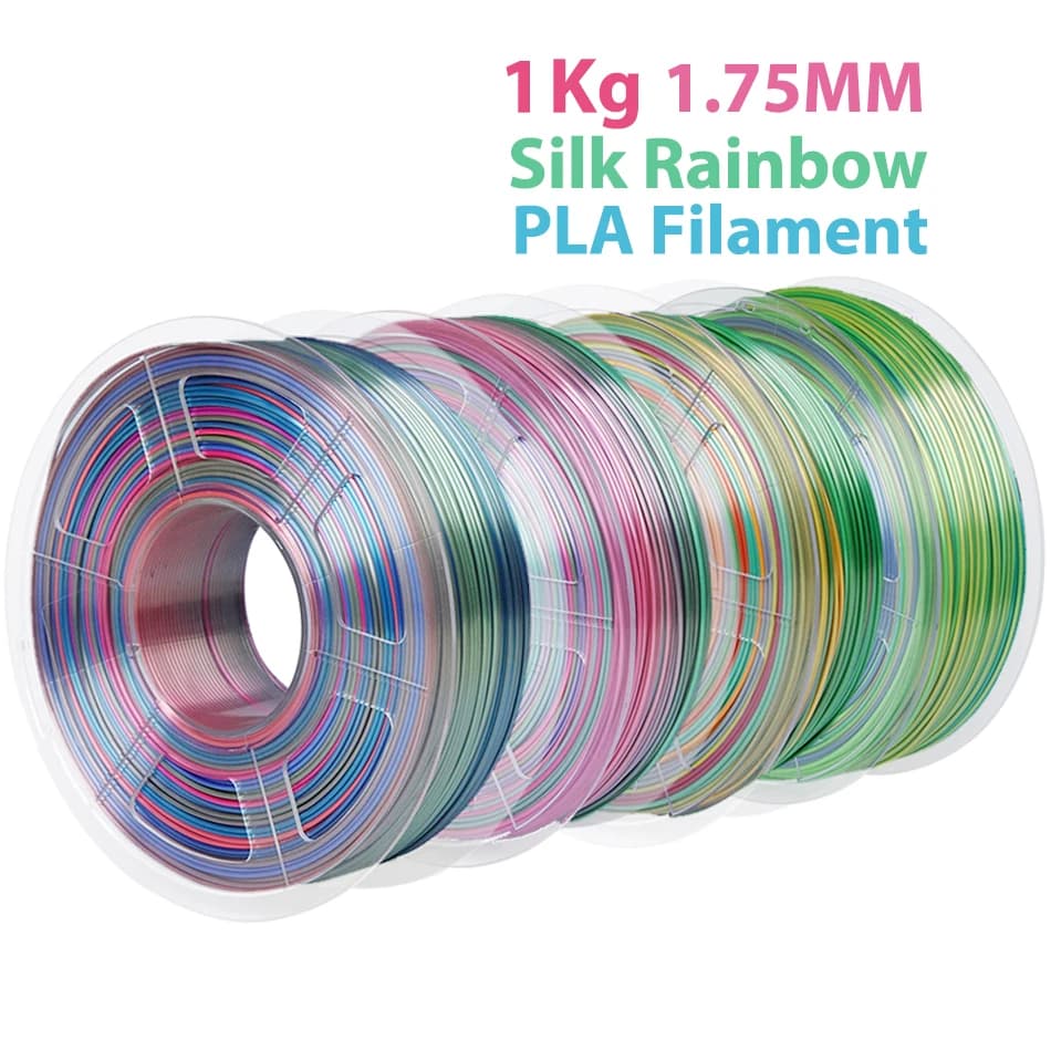 1.75mm 3D Printer Filament Sublimation PLA Rainbow Candy Silk Universe Colorful print material 1Kg for 3d printer 250gx4