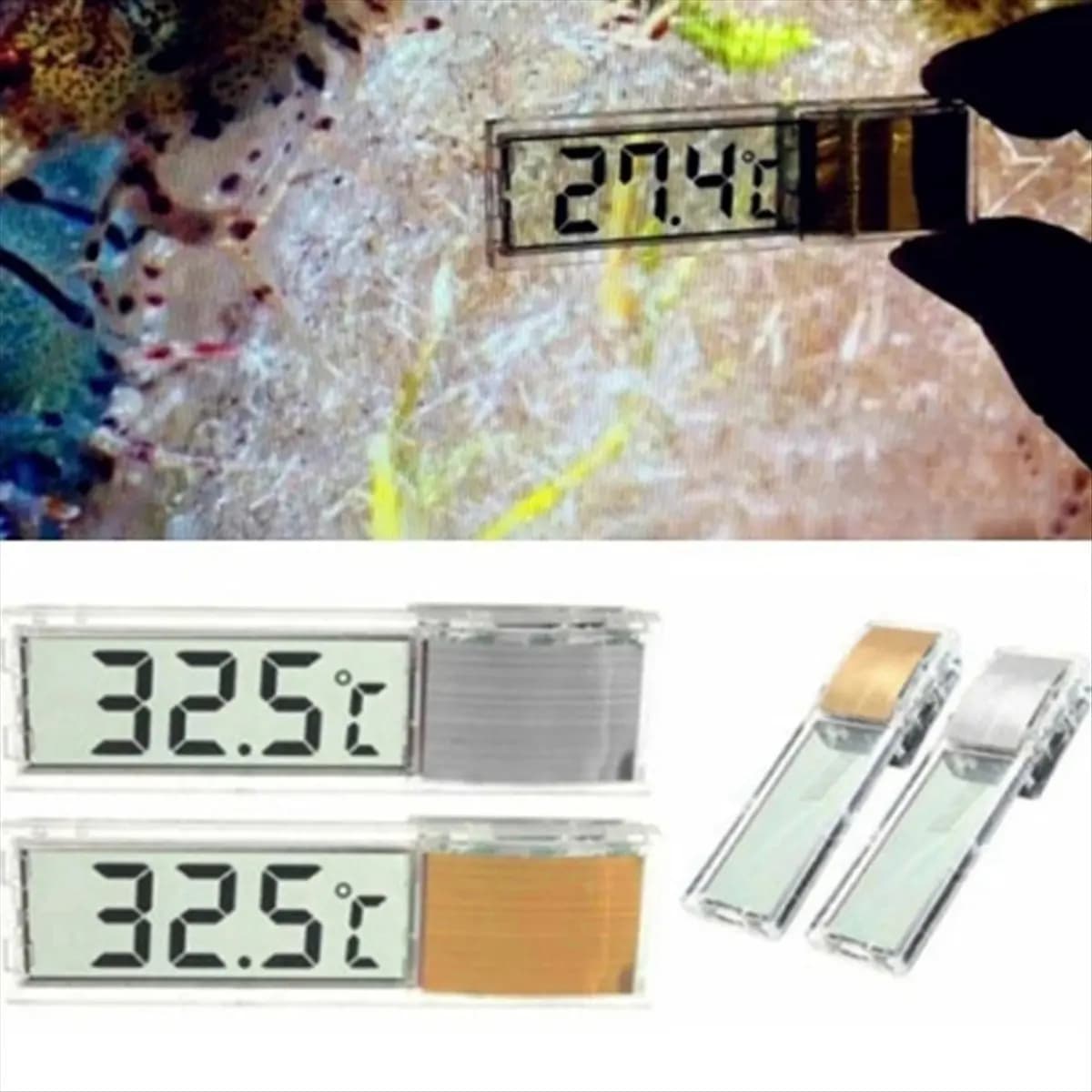 Termometro Elettronico Digitale per Acquario (CNIM) - Misuratore di Temperatura per Vasche di Pesci, Accessori per Acquari B