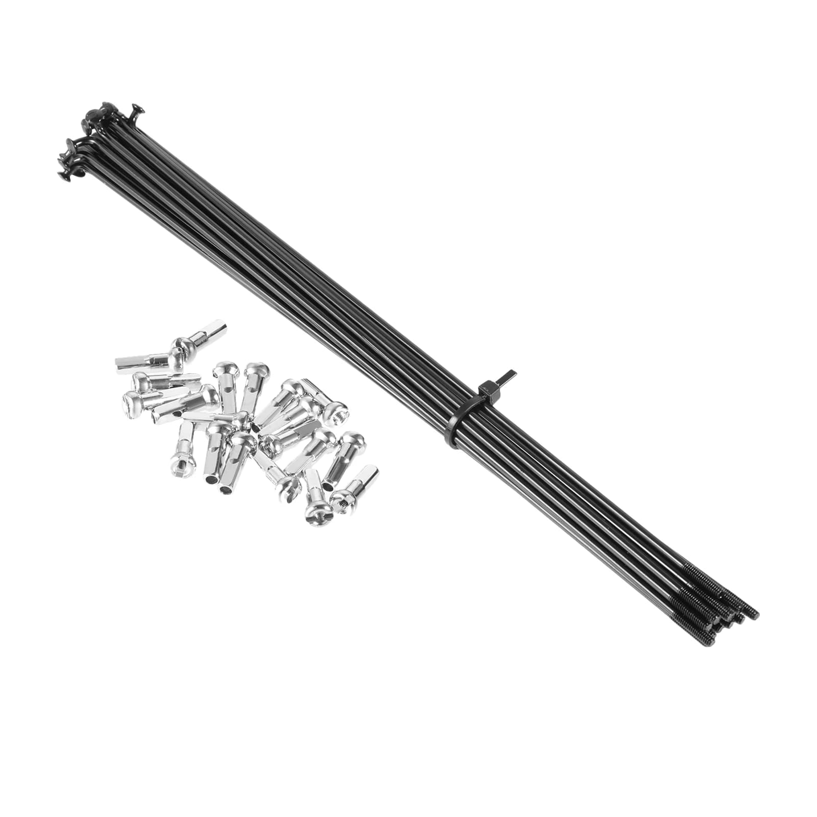20 raggi 186mm ruota per bicicletta raggi per bicicletta universali raggi per ruota bici 14G acciaio al carbonio nero per bici elettriche mountain bike
