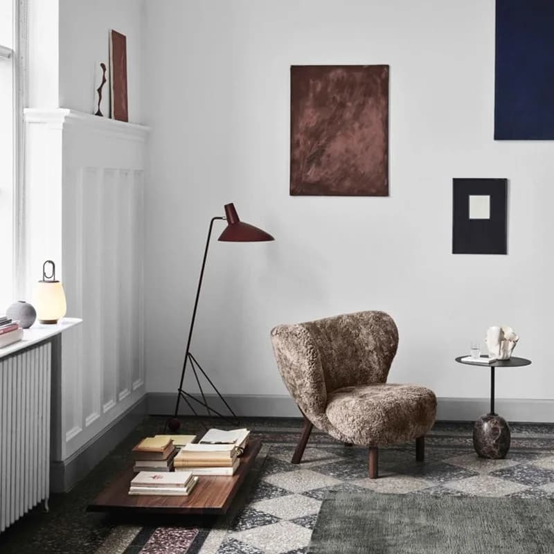 Danimarca Lampada da terra con treppiede Lampada da tavolo per soggiorno, camera da letto, lampada da scrivania