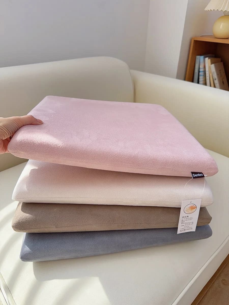 Cuscino in Memory Foam Spesso per Sedia da Ufficio, Divano, Tatami, Supporto Ergonomico per la Schiena, Caldo per l'Inverno
