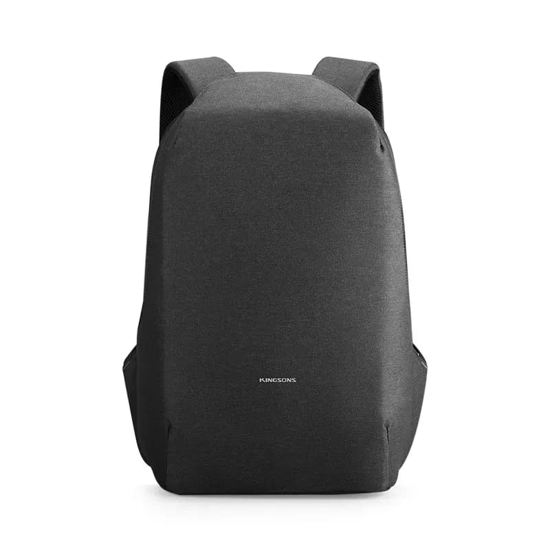 Zaino da uomo antifurto Kingsons zaino per Laptop con ricarica USB aperta a 180 gradi borse da scuola da 15.6 pollici per ragazzi adolescenti