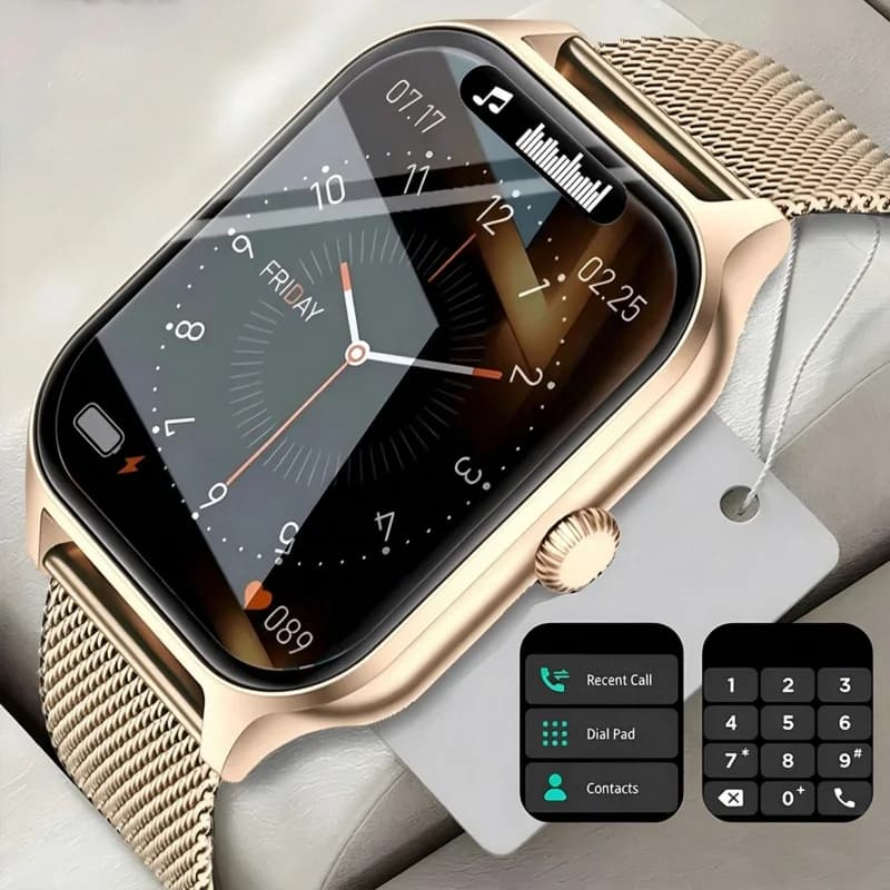 New Smartwatch Women Multi-Sport Mode Health Monitoring Voice Assistant Smart Watch Man Bluetooth Call Sports Waterproof Watches