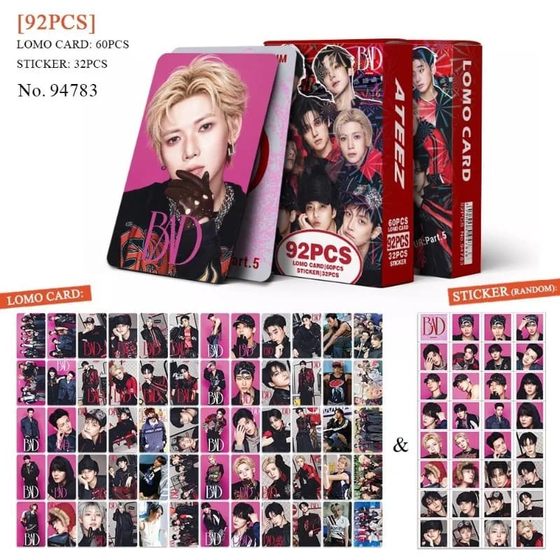 New Arrival 92Pcs K‑Pop Fan Themed Lomo Photocards HD Mini Collectible Cards For Fans Collection Souvenir Present