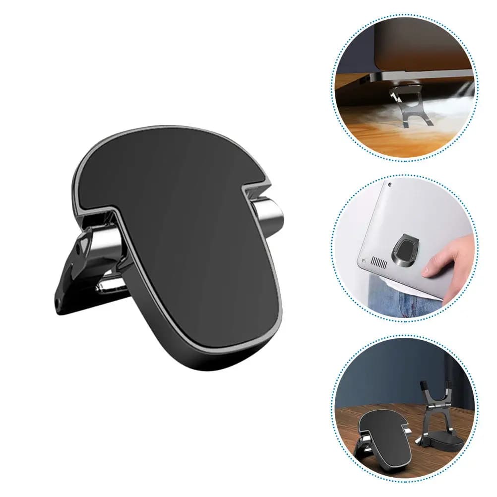 1Pair Aluminum Alloy Laptop Stand for Cooling and Ergonomic Height Adjustment Portable Lightweight Notebook Holder Desktop