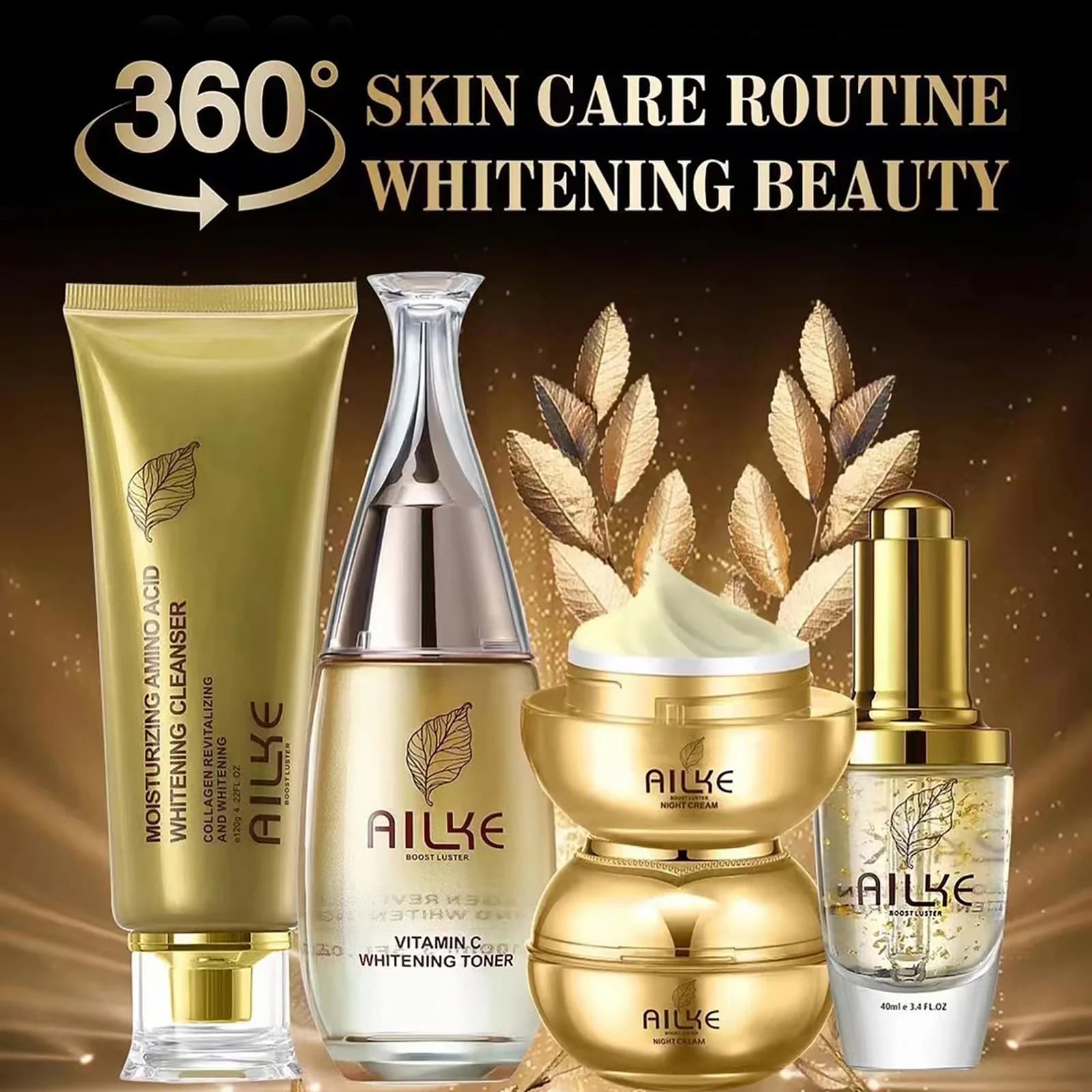 AILKE Whitening Macchie Scure Remove Face Skin Care Cream With Collagen, Reduce Lentiggini, Rughe, Premium Viso Product For Women