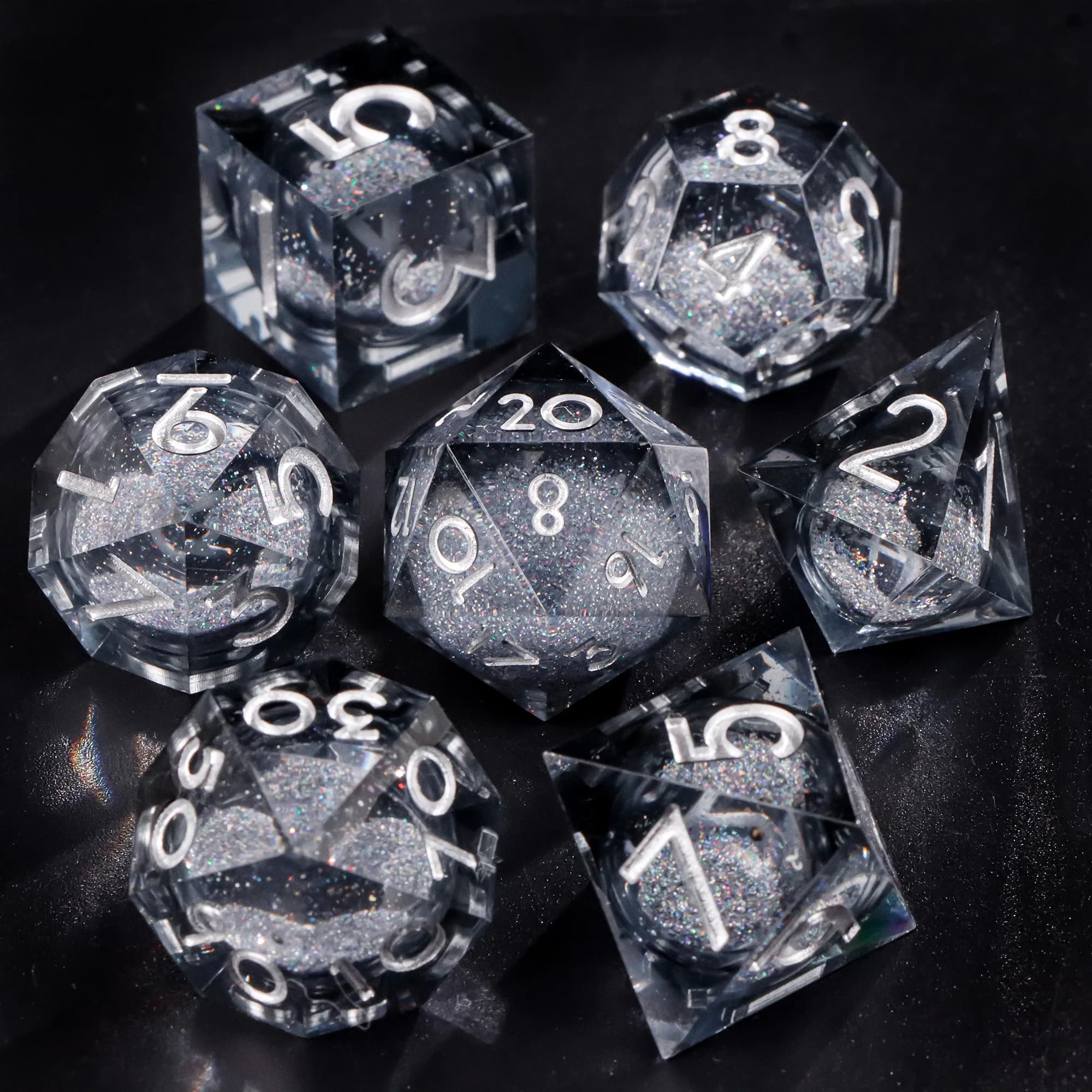 Handmade DnD Carp Liquid Core Dice, Polyhedral Dice Set for Dungeons and Dragons, RPG Dice Set for Board Games,d d dice set