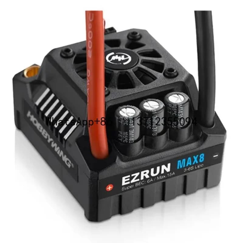 Hobbywing EzRun Max8 V3 150A ESC senza spazzole impermeabile BEC super incorporato per parti di automobili RC per camion 1/8