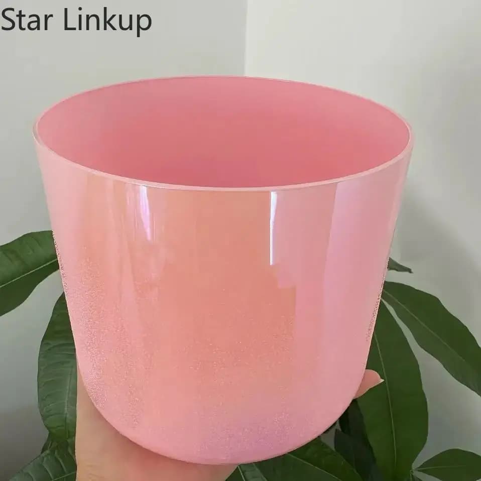 Star Linkup 6/7 Inch Alchemy Quartz Crystal Singing Bowl, Percussion Instrument for Sound‑Healing, Stress Relief and Daily Meditation