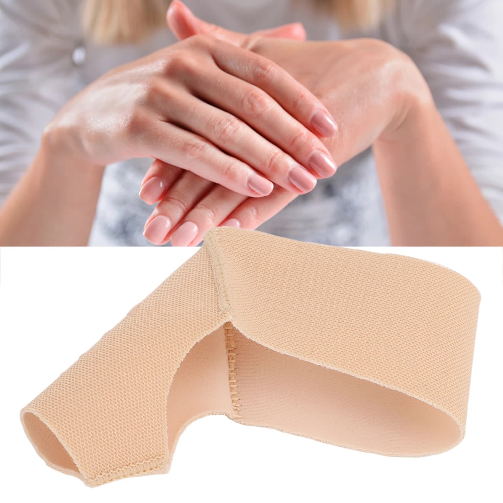 Supporto Elastico per Pollice, Guanto Traspirante per Danza, Pallavolo, Yoga e Sport
