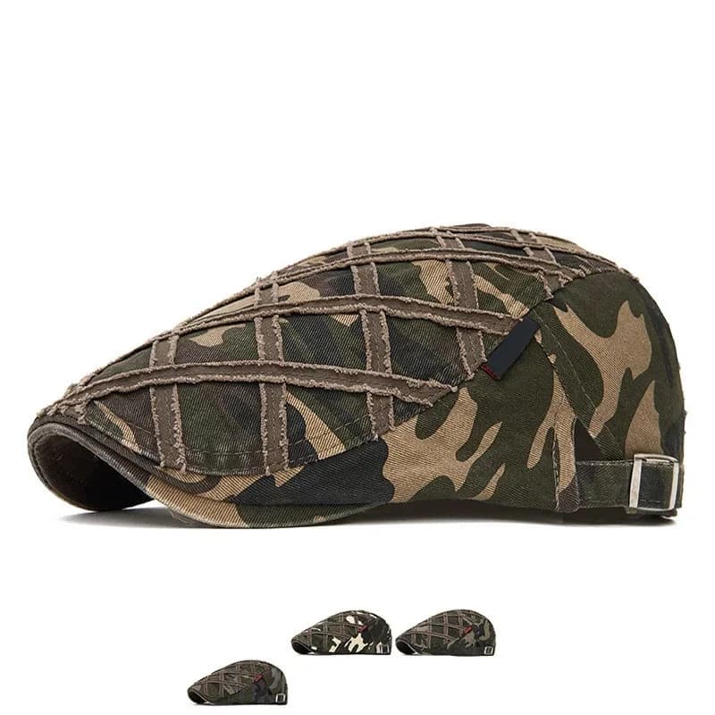 Cappelli Newsboy in Cotone con Stampa Geometrica per Tutte le Stagioni, Berretti da Pittore per Uomo e Donna 143
