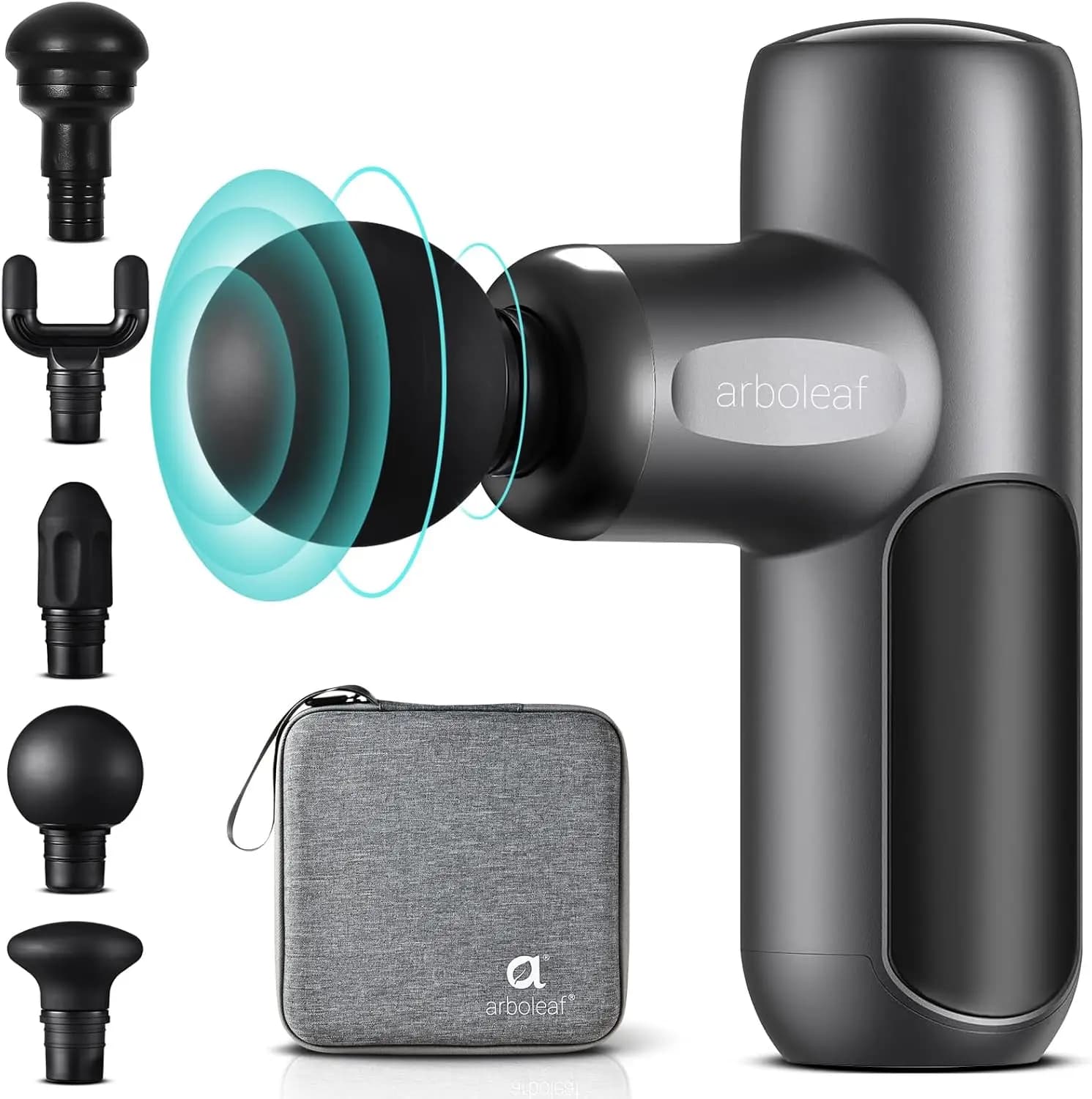 Mini Pistola per Massaggio Profondo dei Tessuti per Alleviare il Dolore alla Schiena, Portatile e Silenziosa con Custodia da Viaggio