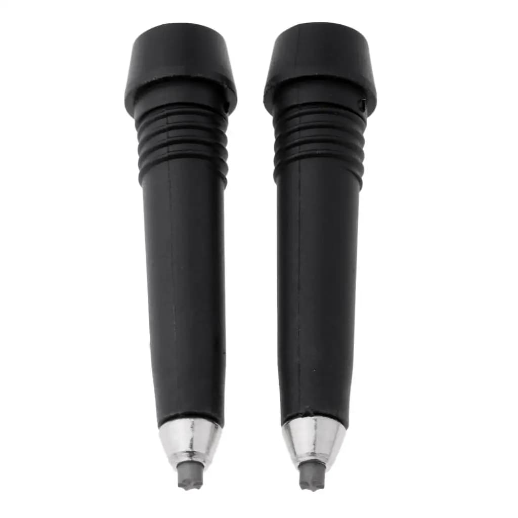 Spare tips for 2-piece plastic and metal trekking poles