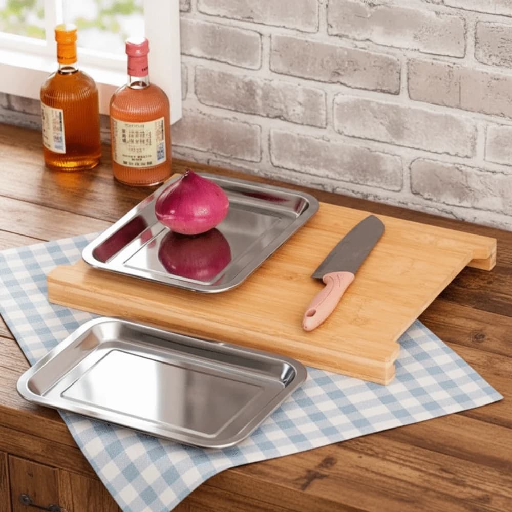Wood cuttings Often Multifunctional anti-slip, Tray for Cheeses in Ecological Natural Material